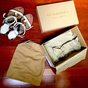 Burberry housecheck chain thong sandal